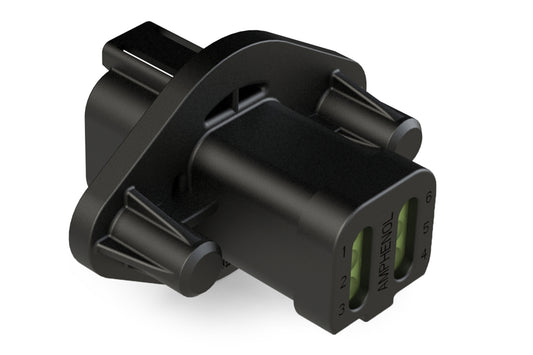 AT04-6P-PM14 6 Position Receptacle, Pin, Nickel, Panel Mount, Self-Threading, Reduced Diameter Seal, Cap