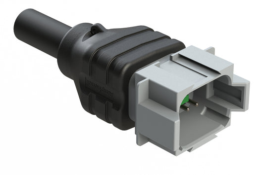 AT04GY-08PA-N-TPE-M4 8 Position Receptacle Single-Ended Molded Cable Assembly. Black TPE, Uses Connector AT04-08PA, 4 Meter Length