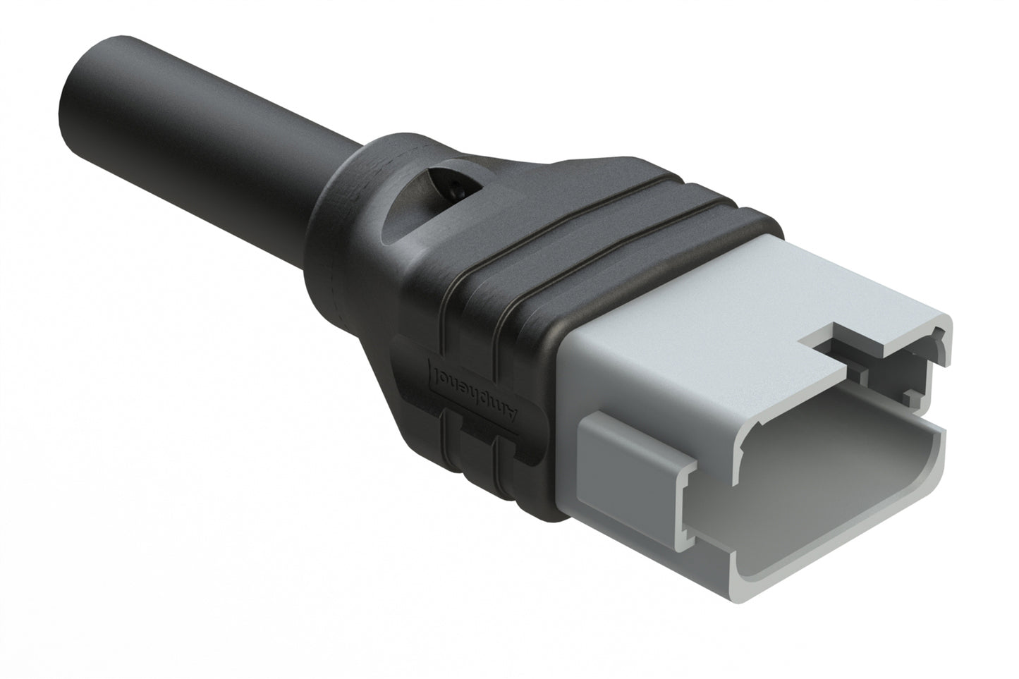 AT04GY-12PA-N-TPE-M5 12 Position Receptacle Single-Ended Molded Cable Assembly. Black TPE, Uses Connector AT04-12PA, 5 Meter Length