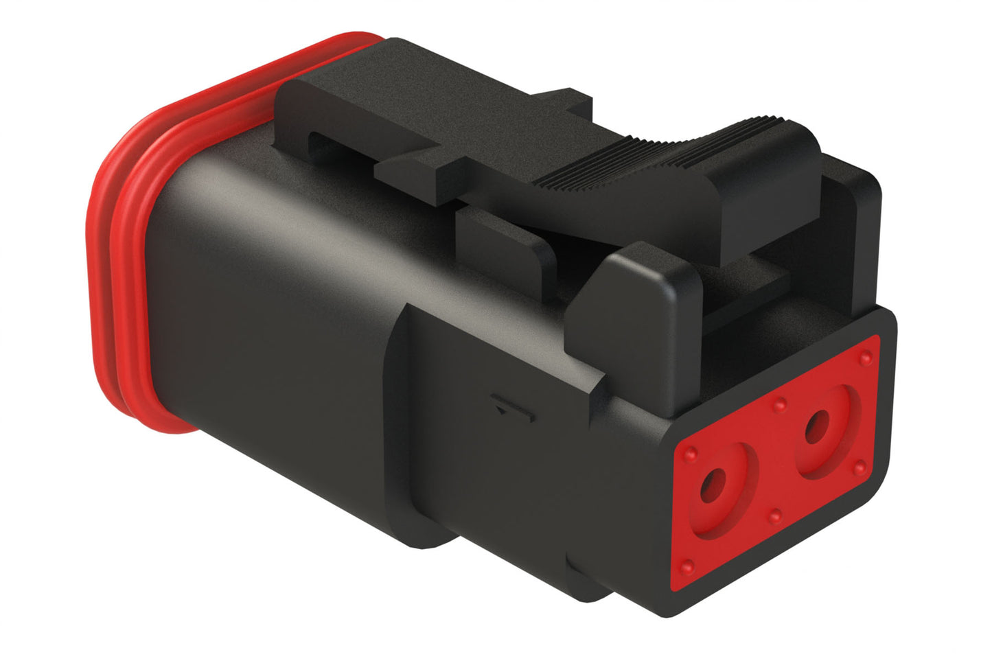 AT06-2S-BLK 2-Way Plug, Female Connector, Black. DT06-2S-E004, DT06-2S-P012