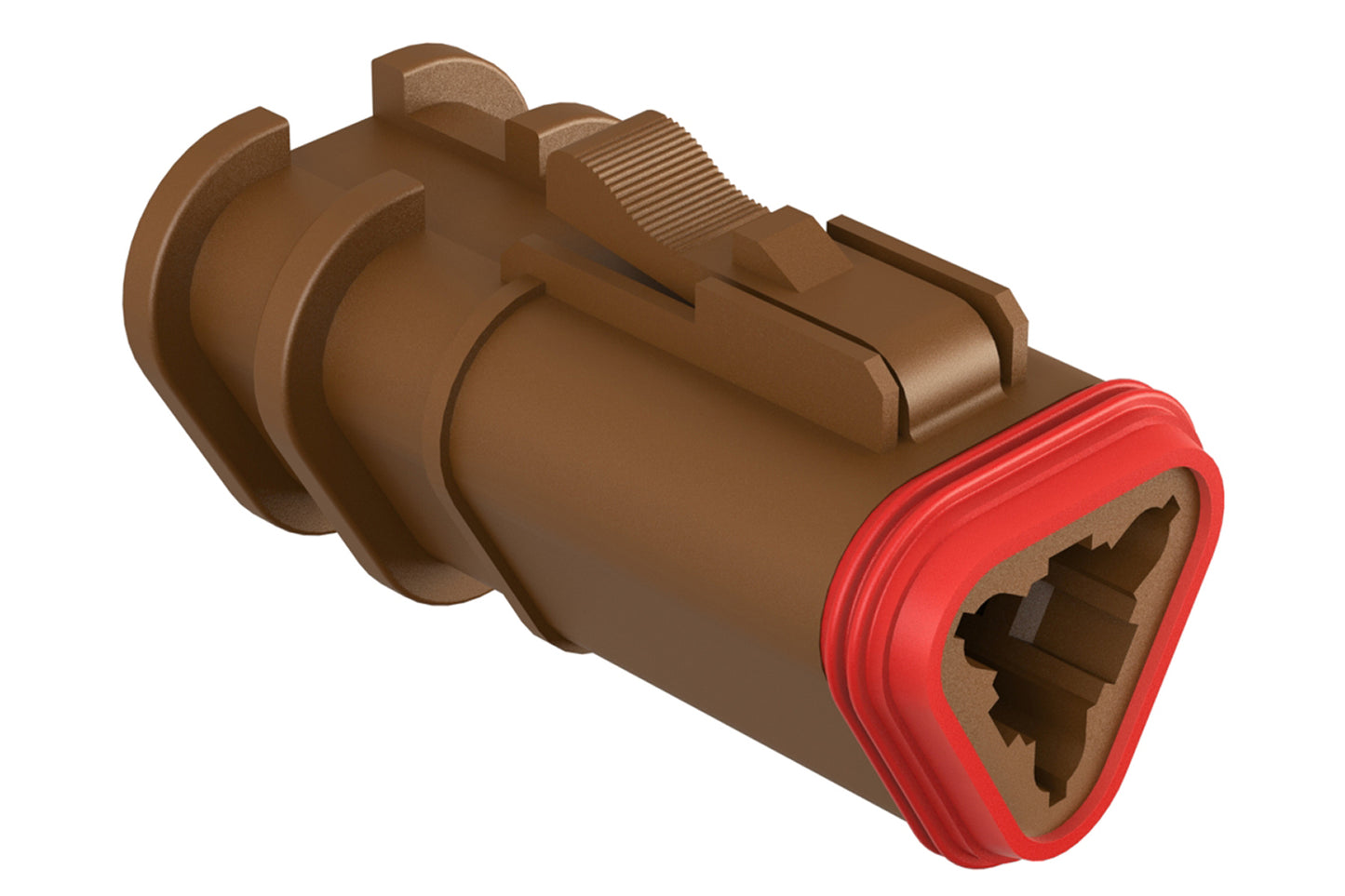 AT06-3S-OMBRN 3 Position, Plug, Socket, Structure Plus™, BROWN