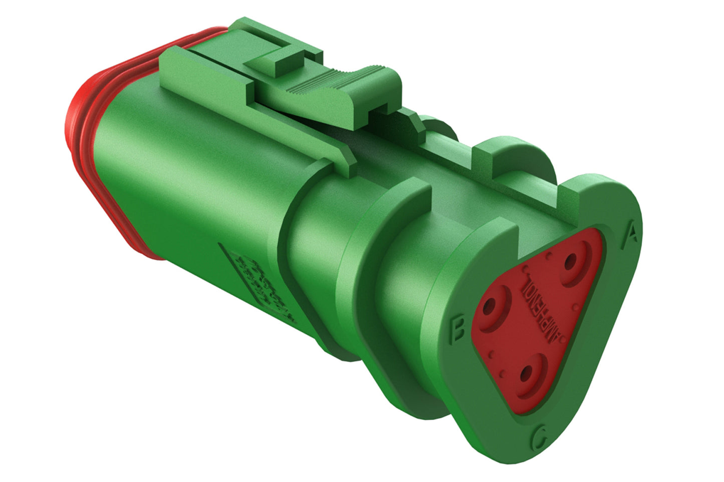 AT06-3S-OMGRN 3 Position, Plug, Socket, Structure Plus™, GREEN