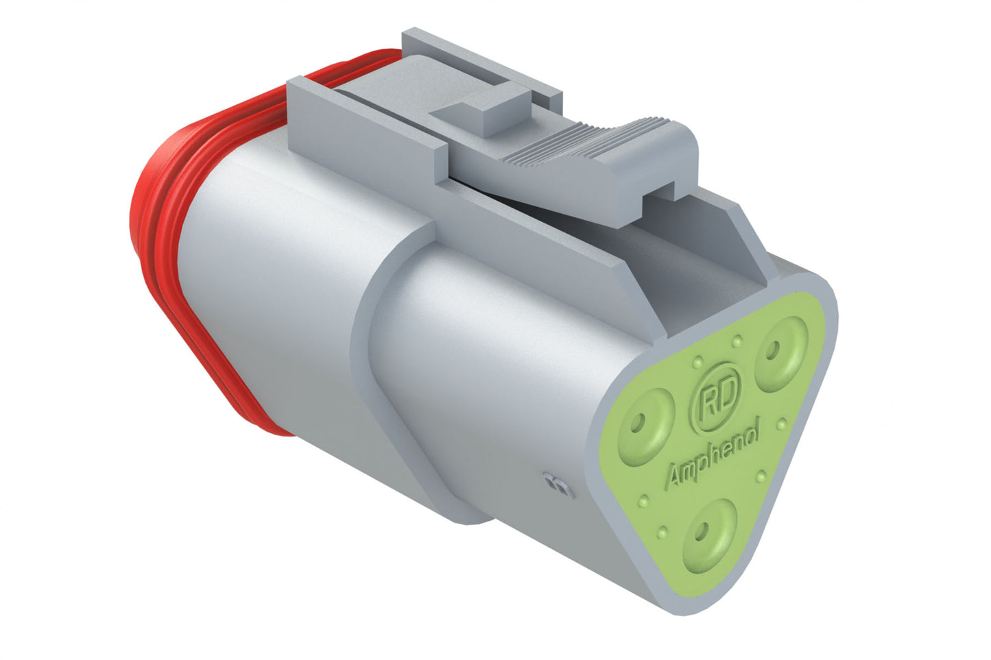 AT06-3S-RD01 3-Way Plug, Female Connector with Reduced Diameter Seal (E-Seal). DT06-3S-C015