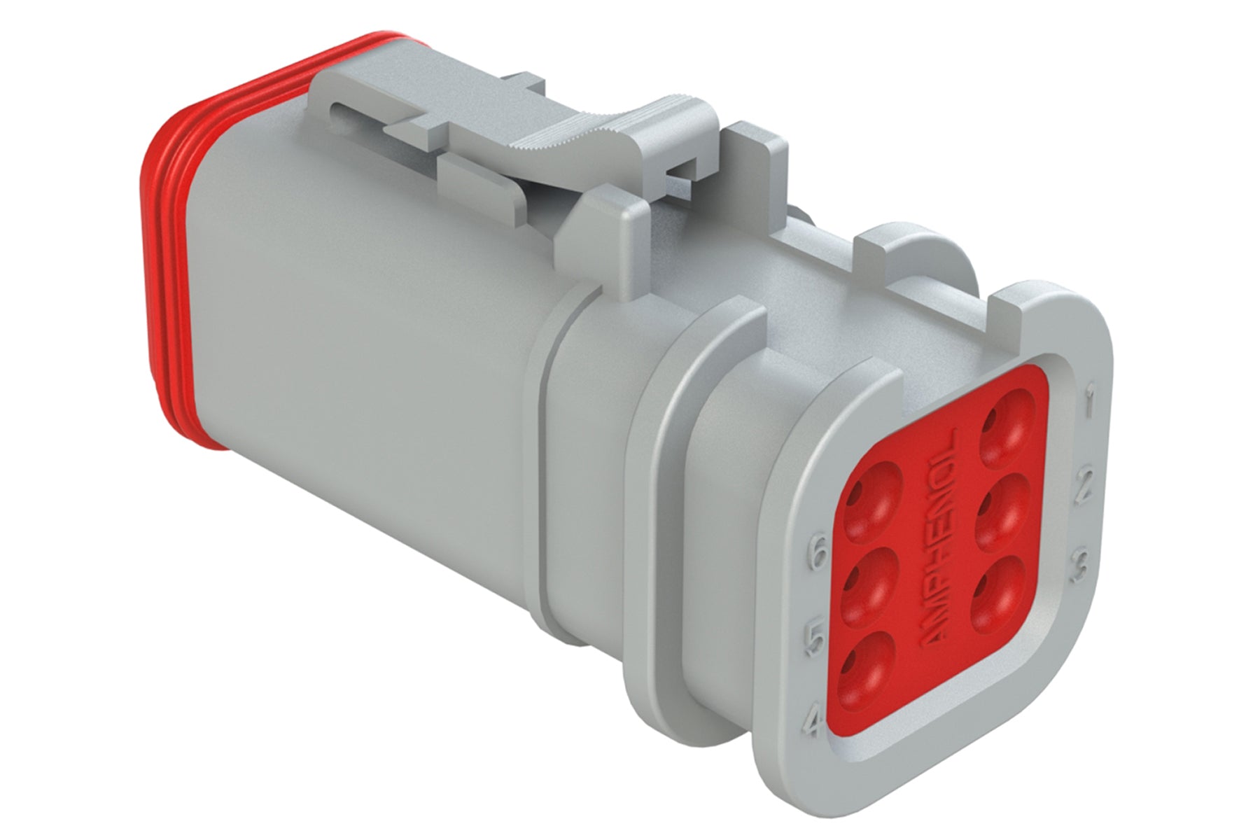 Plug Rectangular Structure AT06-6S-OMGRY 6 Position, Plug, Socket, Structure Plus™, Grey ...