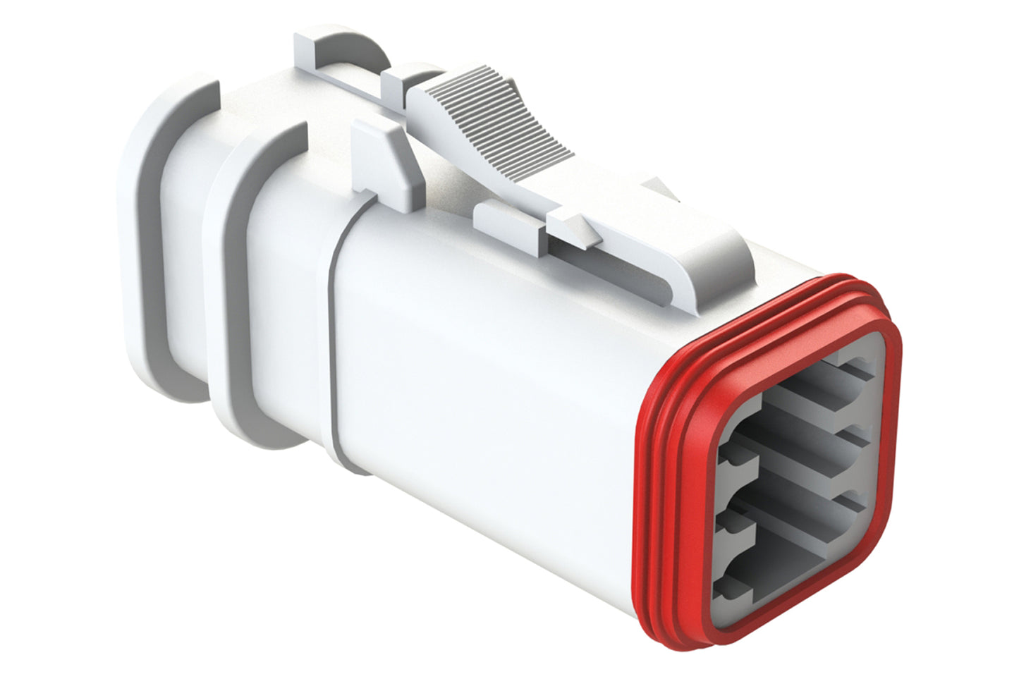 AT06-6S-OMWHT 6 Position, Plug, Socket, Structure Plus™, White