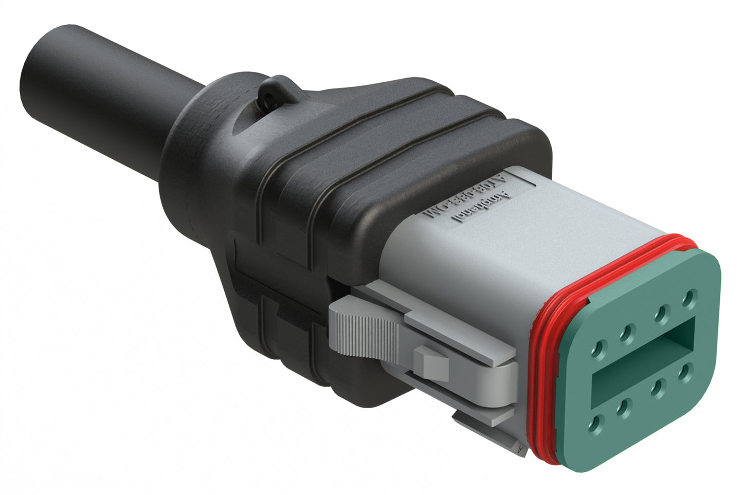 AT06GY-08SA-N-TPE-M2 8 Position Plug Single-Ended Molded Cable Assembly. Black TPE, Uses Connector AT06-08SA, 2 Meter Length. DT06-8S-2156-2M