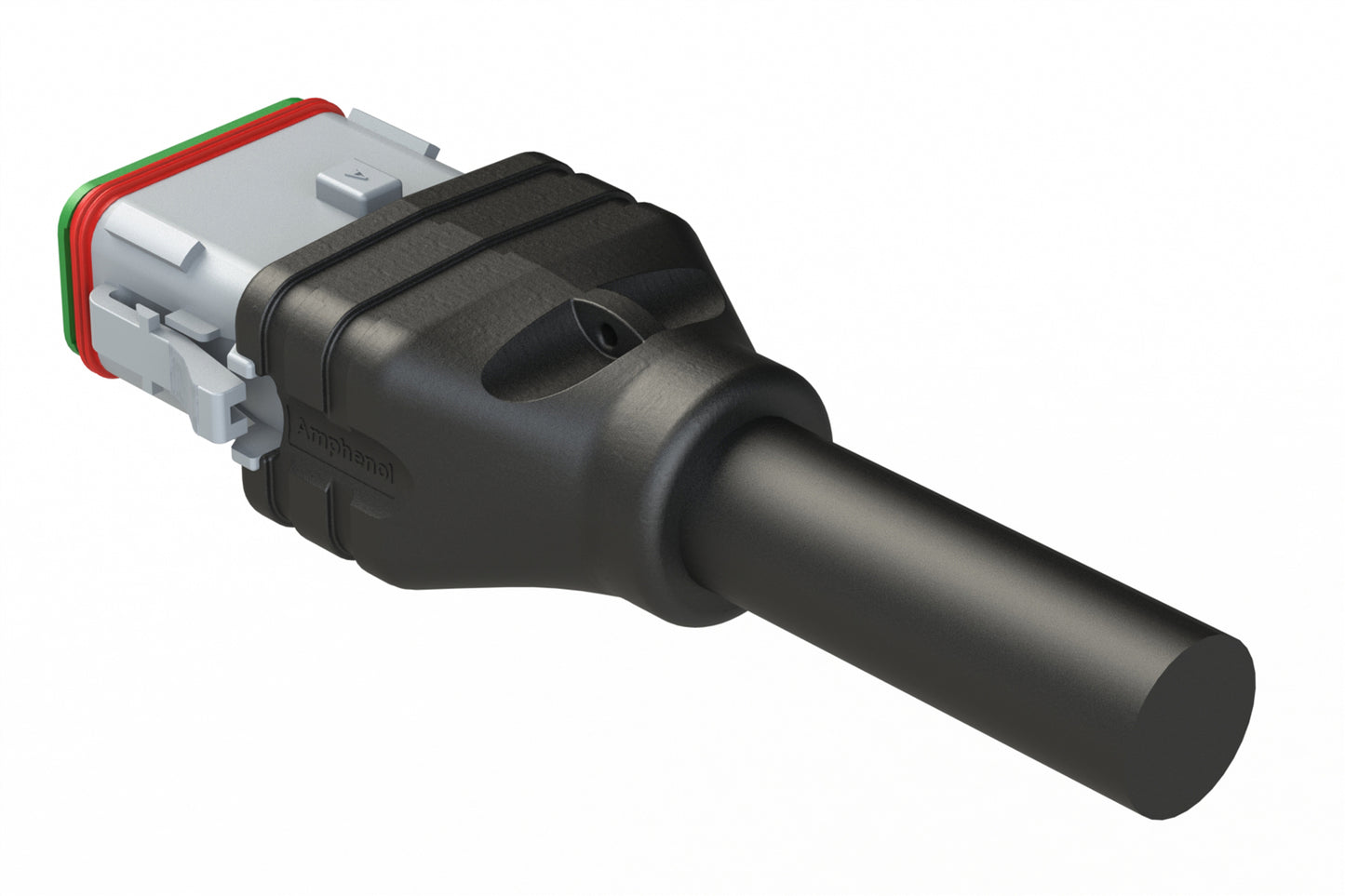 AT06GY-12SA-N-TPE-M10 12 Position Plug Single-Ended Molded Cable Assembly. Black TPE, Uses Connector AT06-12SA, 10 Meter Length
