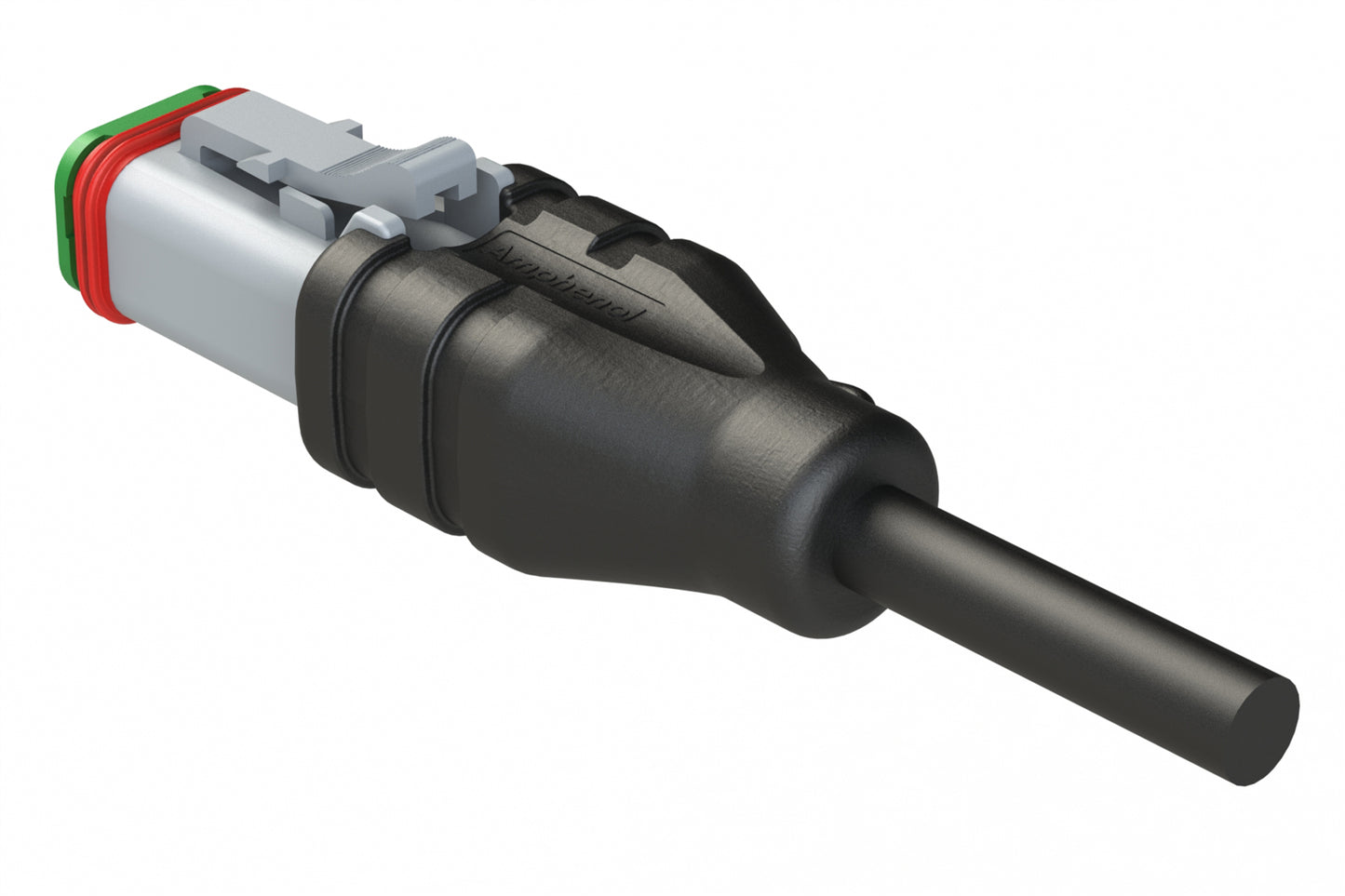AT06GY-2S-N-TPE-M10 2 Position Plug Single-Ended Molded Cable Assembly. Black TPE, Uses Connector AT06-2S, 10 Meter Length. DT06-2S-2125-10M