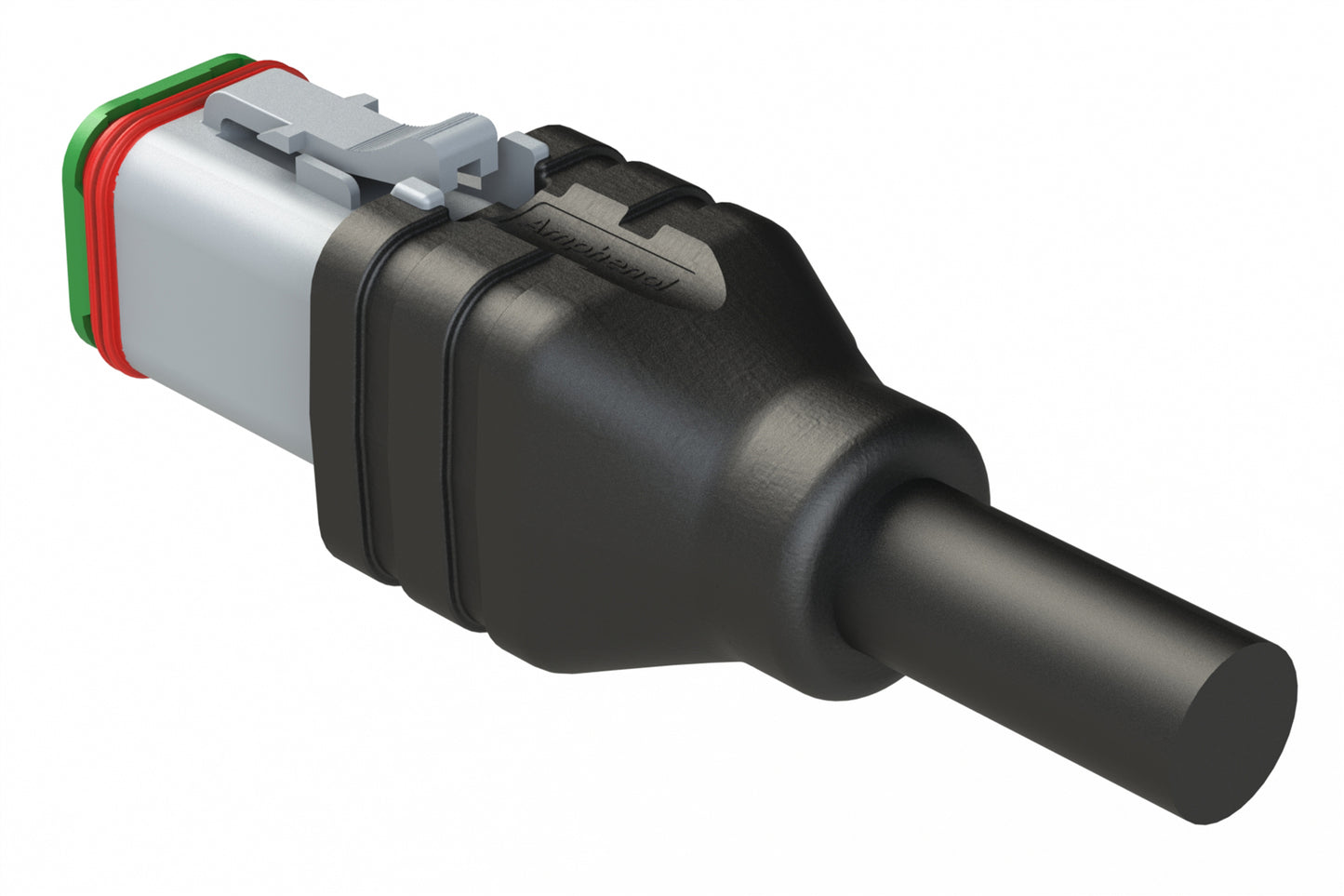 AT06GY-6S-N-TPE-M4 6 Position Plug Single-Ended Molded Cable Assembly. Black TPE, Uses Connector AT06-6S, 4 Meter Length. DT06-6S-2132-4M