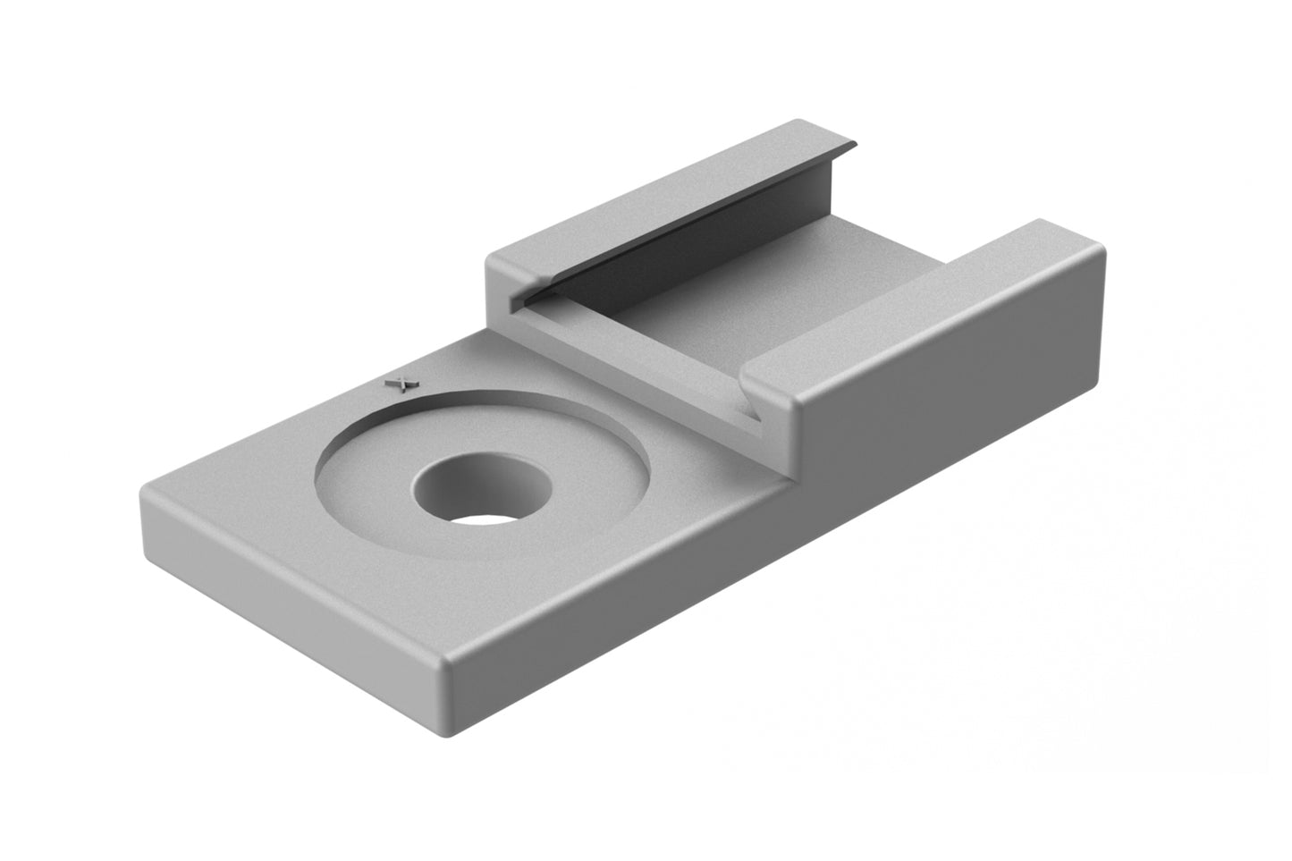 AT11-026-0205 Mounting clip for AT, ATM, ATP, ATHD Series 2, 3, 4, 6, 12 position connectors, plastic grey. 1011-026-0205