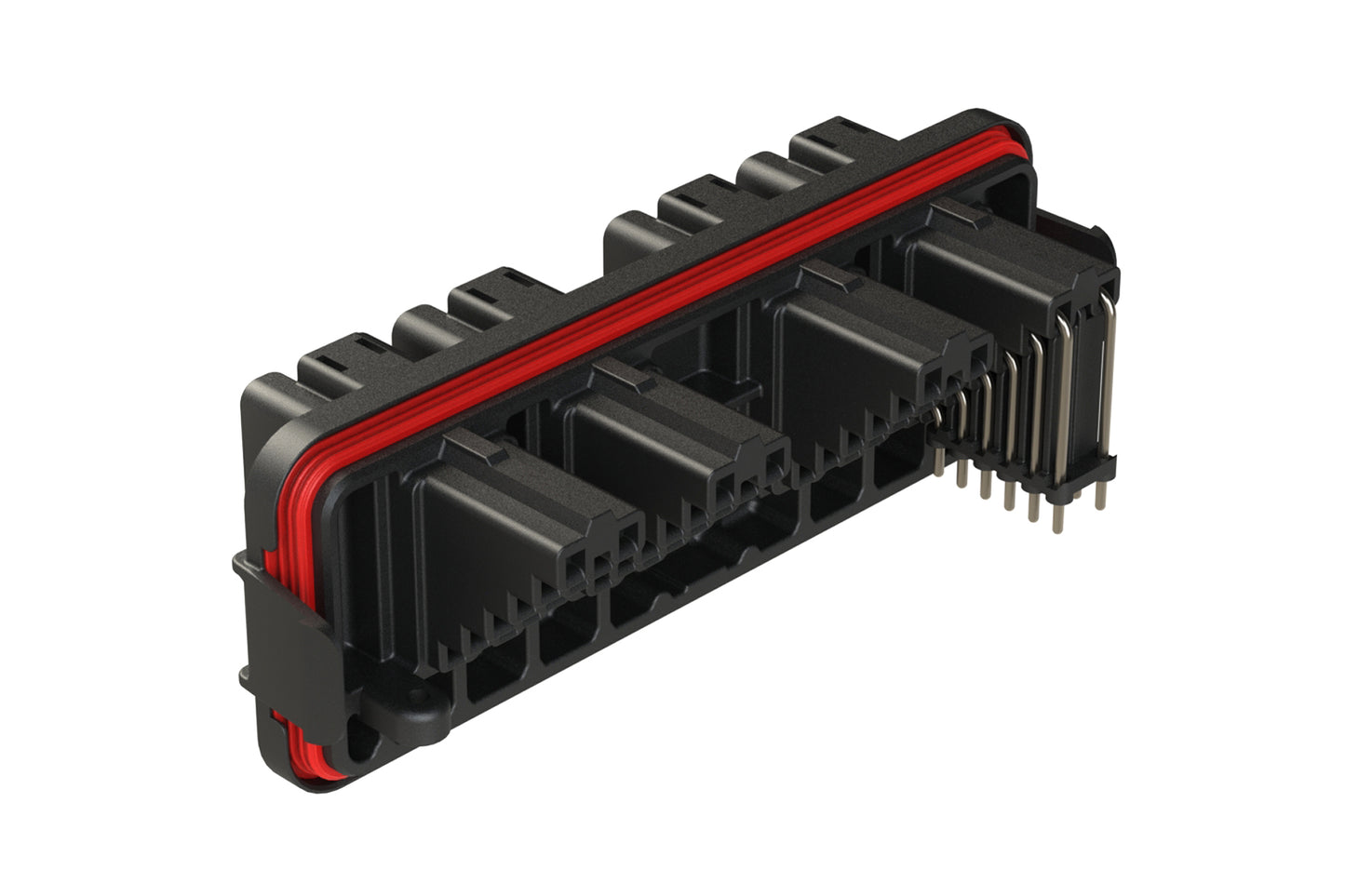 AT13-12PA-R015 AIPX AT Header Thermoplastic 1X12 SIZE 16 A Key, Tin Plating, Black. DT13-12PA-R015