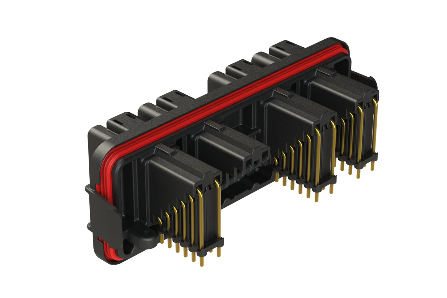 AT13-36PABC-BM01 AIPX Receptacle AT Header, 4 X 12 Positions, Size 16 Contacts. DT13-36PABC-GR02