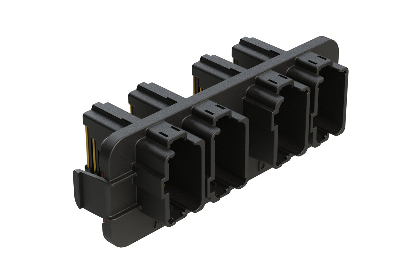 AT13-48PABCD-BM01 AIPX AT Header Thermoplastic 4X12 SIZE 16 ABCD Key, Gold Plating, Black. DT13-48PABCD-GR02