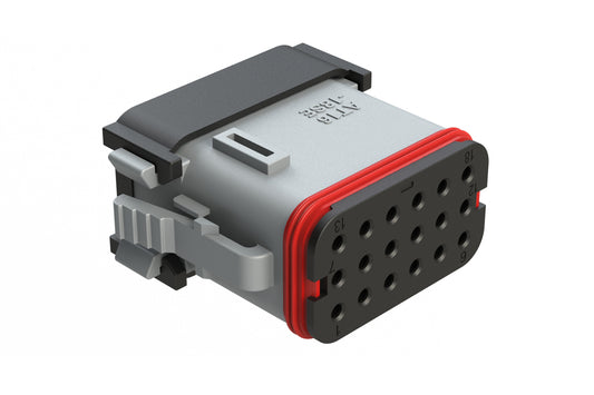 AT16-18SE-EK02 18 Position Plug, Keyed E, Grey. DT16-18SE-EK02
