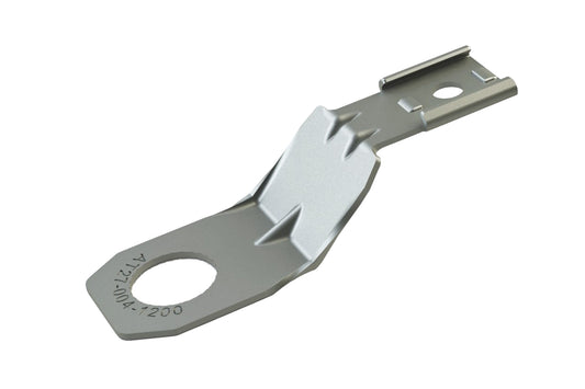 AT27-004-1200 Mounting clip for AT, ATM, ATP, ATHD Series, 2, 3, 4, 6, 12 Positions connectors, steel, zinc plating, .512 [13.00 mm] dia. Hole. 1027-004-1200