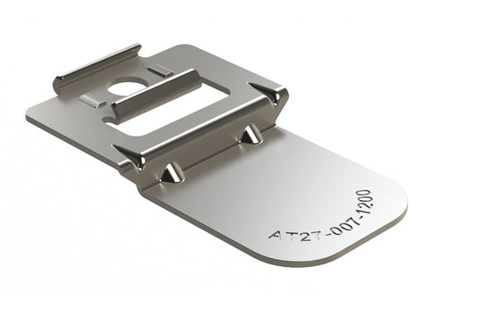 AT27-007-1200 Metal Side Mounting Clip, No Hole. 1027-007-1200