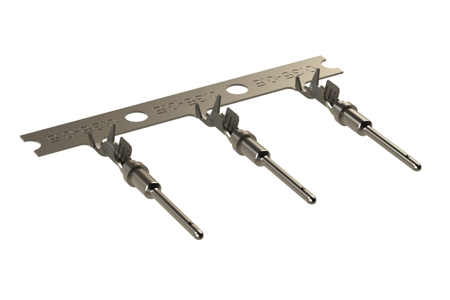 AT60-20-0422 Nickel Plated, Stamped Male Contact, Size 20, Wire Range 0.35-0.5MM²