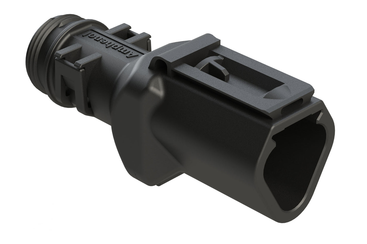 ATBS-233-0305 3 Position Backshell, fits AT04-3P* Receptacles, Enhanced Dovetail for Mounting Clips, Black. 1011-233-0305