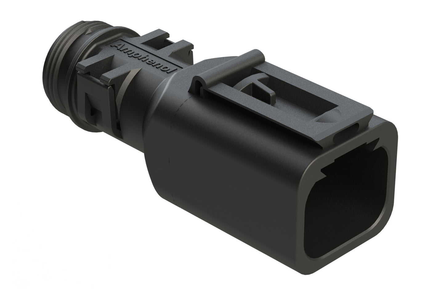 ATBS-237-0405 4 Position Backshell, fits AT04-4P* Receptacles, Enhanced Dovetail for Mounting Clips, Black. 1011-237-0405