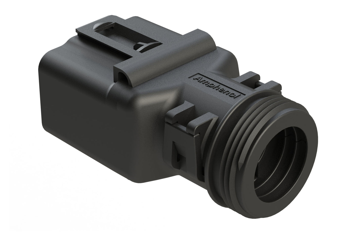 ATBS-249-1205 12 Position Backshell, fits AT04-12P* Receptacles, A, B, C, and D keys, Internal Strain Relief, Black. 1011-249-1205