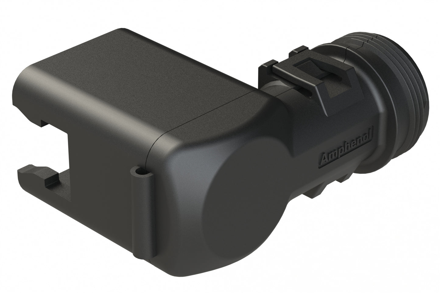 ATBS-244-0805 Backshell for 8 Position Plugs, 90°.  Cable Exit Designed for Corrugated Tube NW 8.5, 10, 13