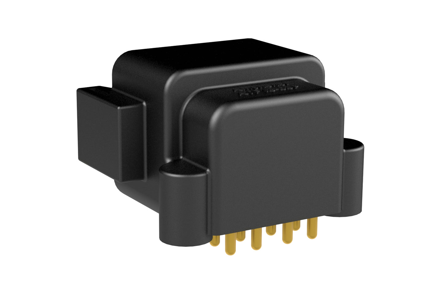 ATF13-08PB-BM11 Board Mount Receptacle, Right Angle, 8 Pin, B-key, Self-Threading, Gold Plated Contacts