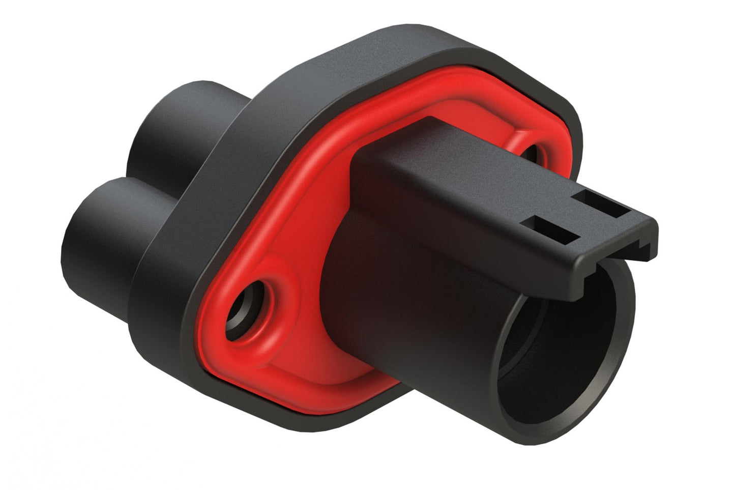 ATHD04-1-12P-PM11 Single Pole, Receptacle, Pin, Size 12, Flange Mount, Threaded Inser, Black