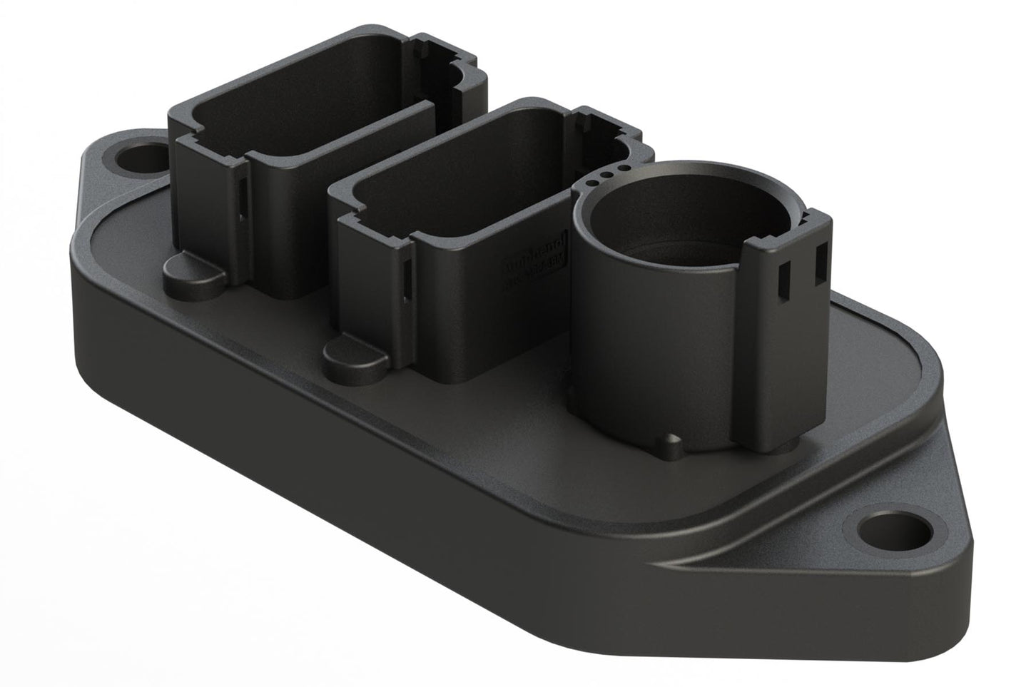 ATHD041-4PBM14-AT18PABM14-X201 37 Position Power Splitter Control Module, 1 Pin x 1 and 18 Pin x 2 Device Layout, Nickel Contacts, 100A, Potted, Black