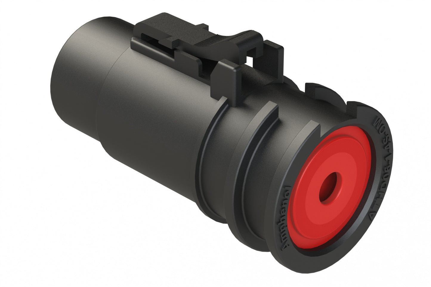 ATHD06-1-4S-OM 1 Position Plug for Overmolding, Socket, Size 4 Contact, IP67, Black