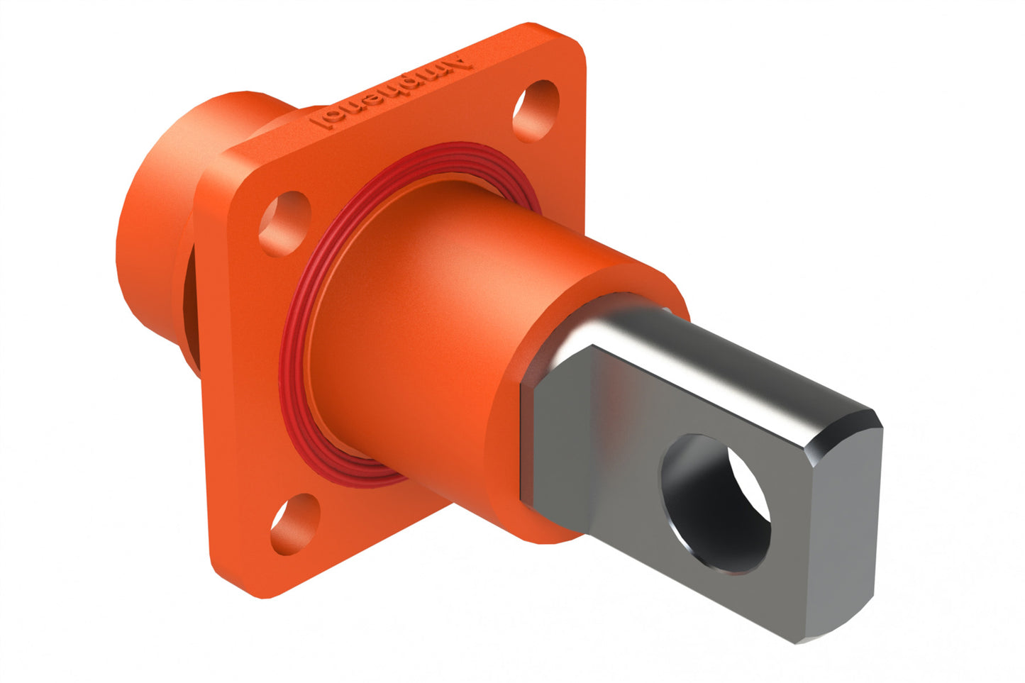 ATHP041P08NN-H1-ORG 8mm Receptacle with Flat Tail Contact, Pin,180A/1000V, Orange