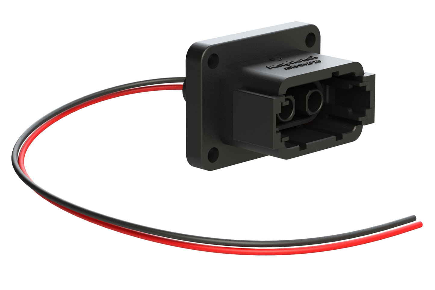 ATHP042P25ELB-BLK 2 Position Receptacle with High Voltage Interlock Loop and EMC Shielding, B Position, Black. Contacts ordered separately.