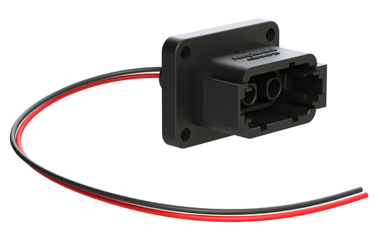ATHP042P25ELB-BLK 2 Position Receptacle with High Voltage Interlock Loop and EMC Shielding, B Position, Black. Contacts ordered separately.