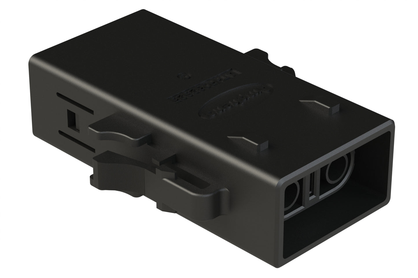 ATHP062S25ELC-S1-BLK 2 Position EMC Plug with High Voltage Interlock Loop, C Key, 6.5-7.5mm Cable Range, Black. Contacts ordered separately.
