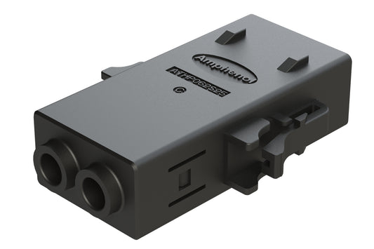ATHP062S25ELC-S2-BLK 2 Position EMC Plug with High Voltage Interlock Loop, C Key, 4.8-5.8mm Cable Range, Black. Contacts ordered separately.