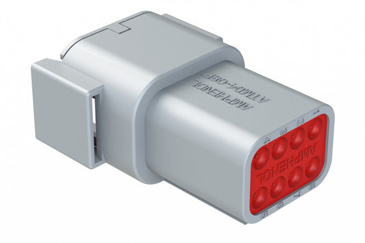 ATM04-08PB 8-Way Receptacle, Male Connector with B position Key. DTM04-08PB