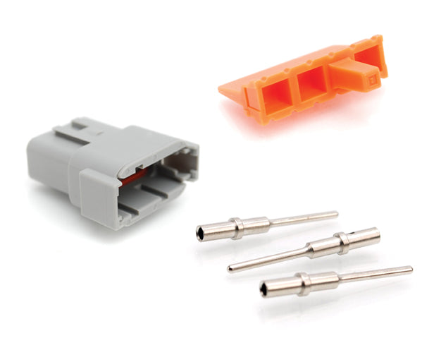 ATM04-12PA 12 Position Receptacle, Male, Keyed A, Grey. DTM04-12PA