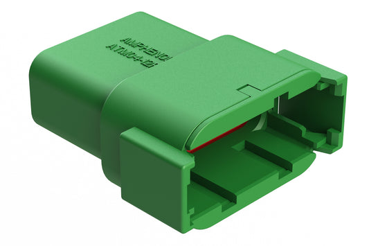 ATM04-12PC 12-Way Receptacle, Male Connector with C Position Key. DTM04-12PC