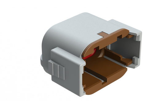 ATM06-08SD-CAP Dust cap for 8 position plug, keyed D, brown