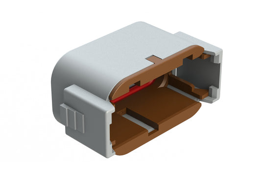 ATM06-12SD-CAP Dust cap for 12 position plug, keyed D, brown