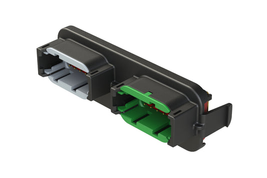 ATM13-12PA-12PC-BM01 ATM™ Header, Thermoplastic, (2) 12 Position size 20, A&C Key - Gold Plating. DTM13-12PA-12PC-GR01