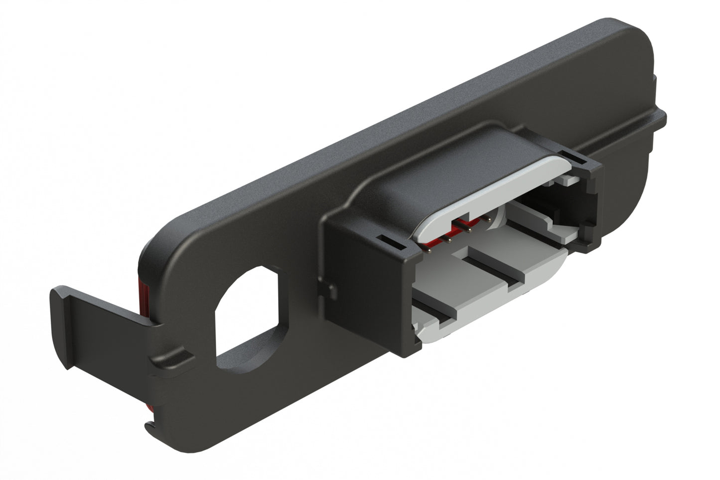 ATM13-12PA-M12X-2 12 Position PCB Receptacle Header, M12 Panel Mount, Right Angle, Size 20 Pin Contacts, Keyed A, Nickel/Tin Plating, Black.  Used with Armor IPX™ Enclosures