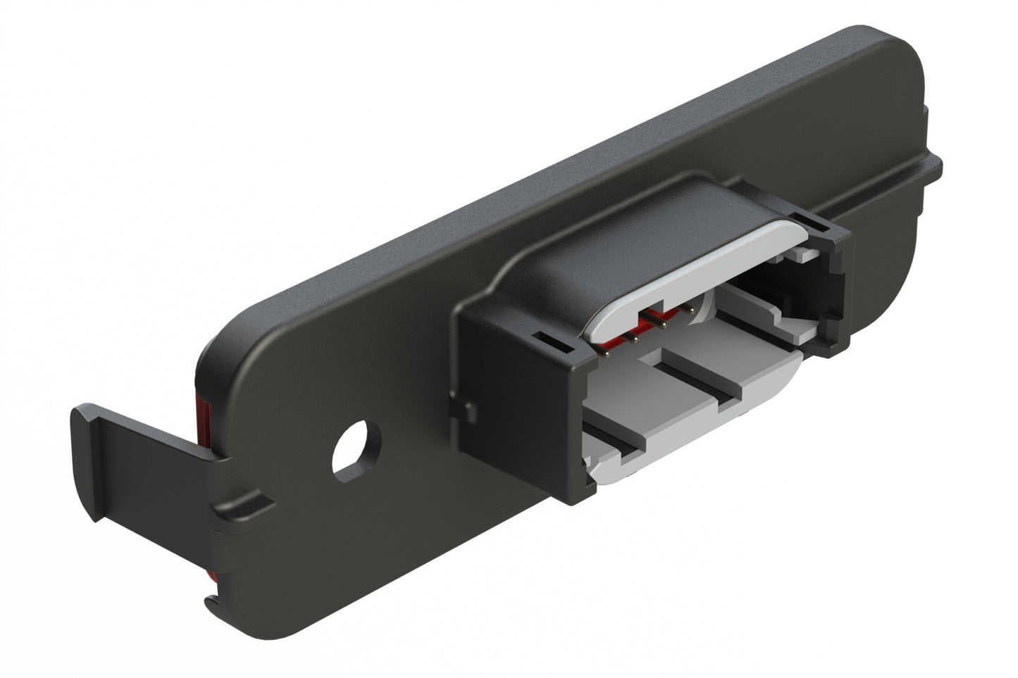 ATM13-12PA-SMA-2 12 Position PCB Receptacle Header, SMA Panel Mount, Right Angle, Size 20 Pin Contacts, Keyed A, Nickel/Tin Plating, Black.  Used with Armor IPX™ Enclosures