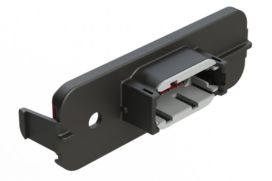 ATM13-12PA-SMA-2 12 Position PCB Receptacle Header, SMA Panel Mount, Right Angle, Size 20 Pin Contacts, Keyed A, Nickel/Tin Plating, Black.  Used with Armor IPX™ Enclosures