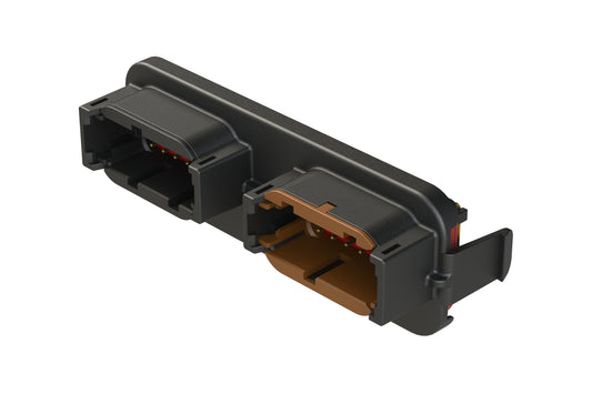 ATM13-12PB-12PD-BM01 ATM™ Header, Thermoplastic, (2) 12 Position size 20, B&D Key - Gold Plating. DTM13-12PB-12PD-GR01