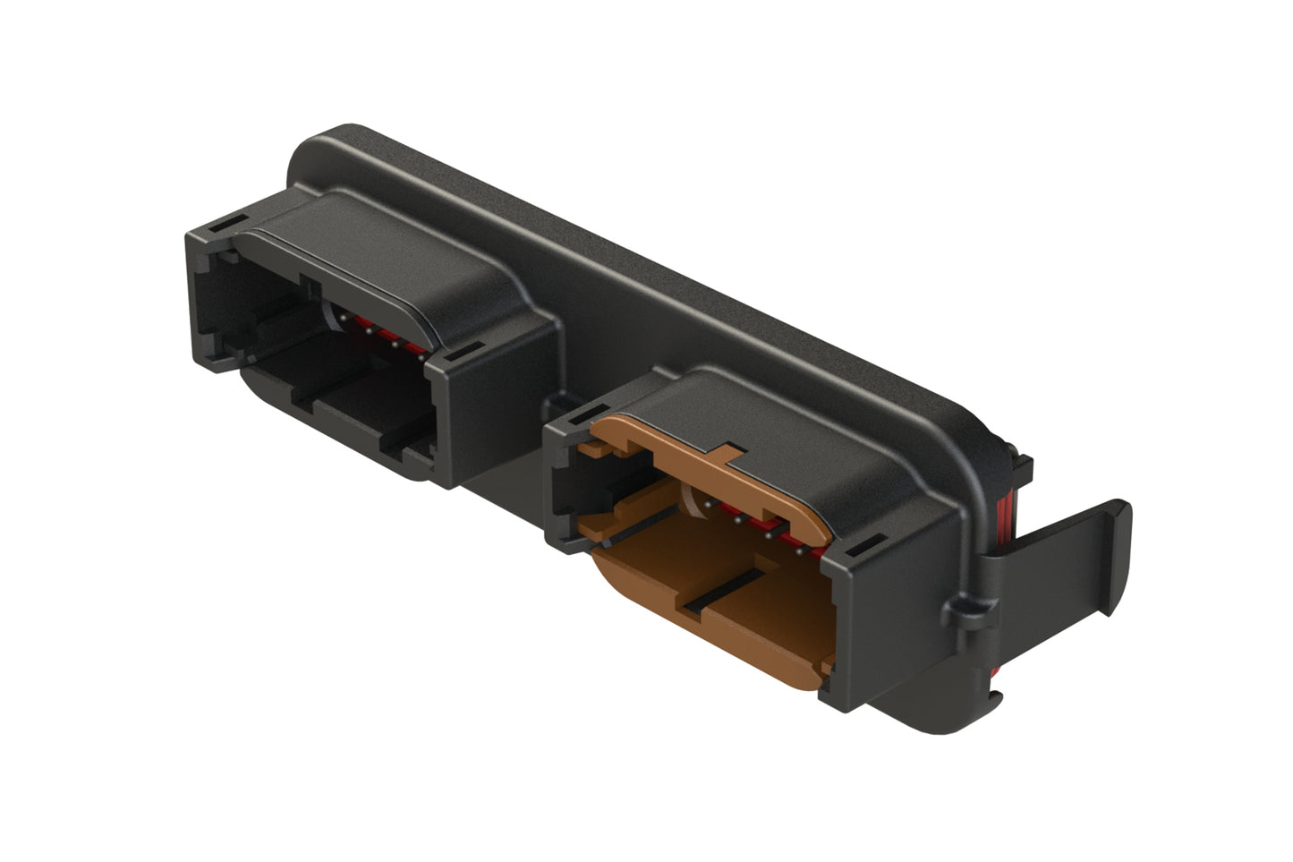 ATM13-12PB-12PD-BM03 ATM™ Header, Thermoplastic, (2) 12 Position size 20, B&D Key - Tin Plating. DTM13-12PB-12PD-R008