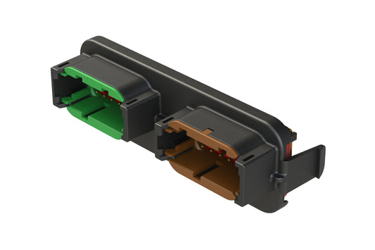 ATM13-12PC-12PD-BM01 ATM™ Header, Thermoplastic, (2) 12 Position size 20, C&D Key - Gold Plating. DTM13-12PC-12PD-GR01