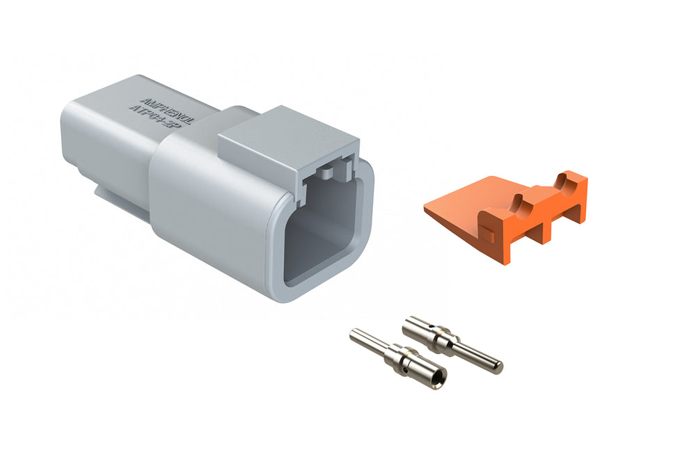 ATP04-2P-KIT01 2-Way Pin Receptacle, Wedge and Contacts Kit – Amphenol ...