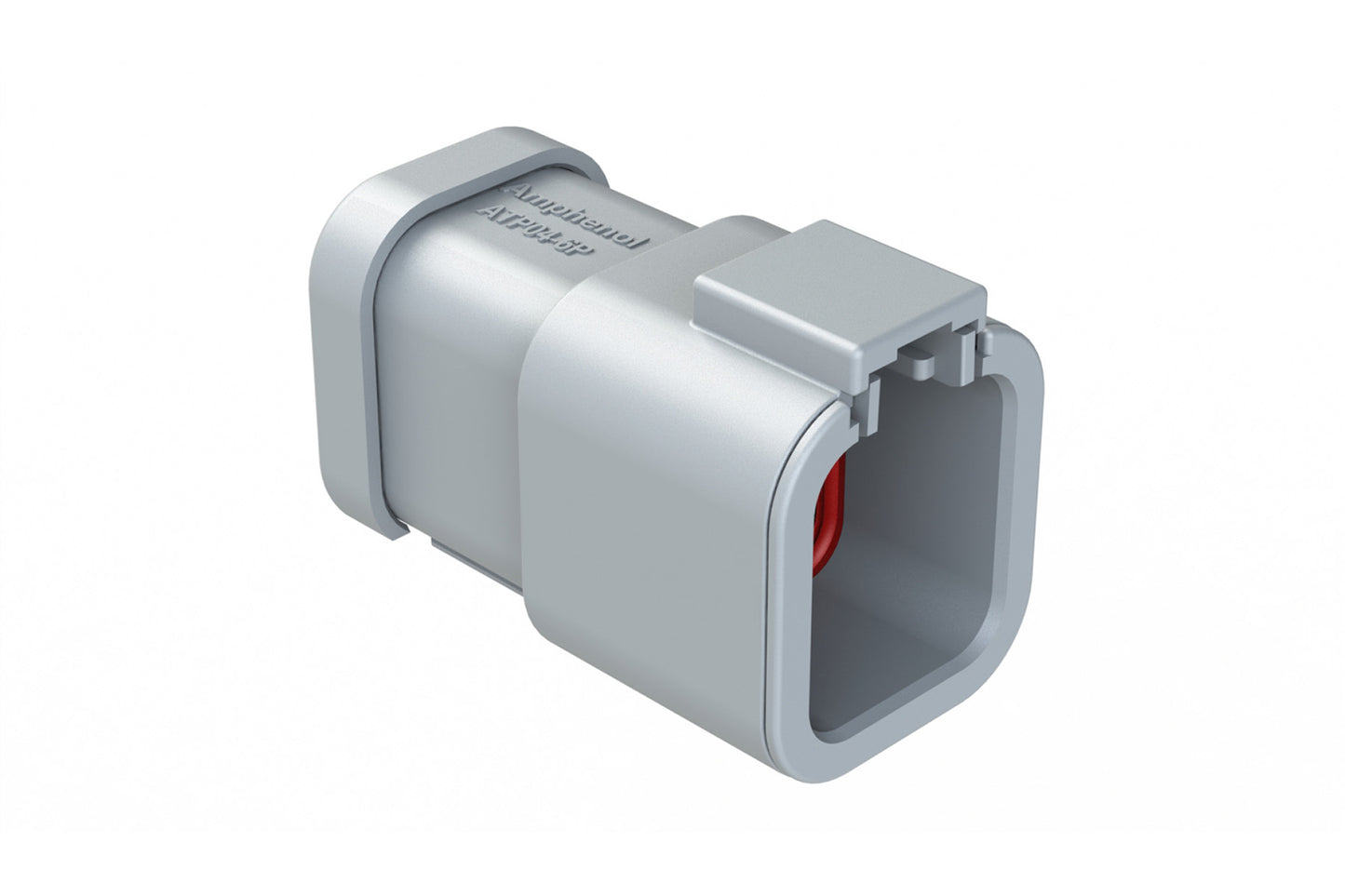 ATP04-6P-EC01 6 Position Receptacle, Male, with Endcap, Grey