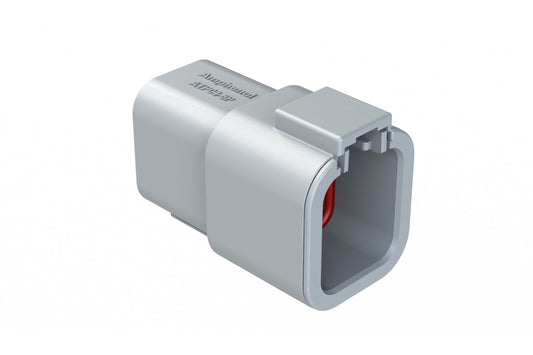 ATP04-6P 6 Position Receptacle, Male, Grey