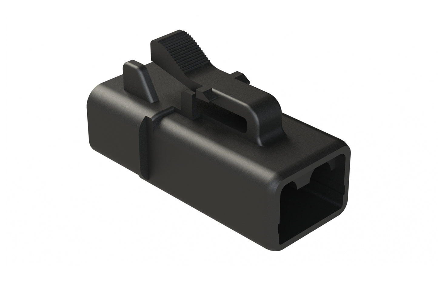 ATP06-2S-BLK 2-Way Plug, Female Connector, Black. DTP06-2S-E004